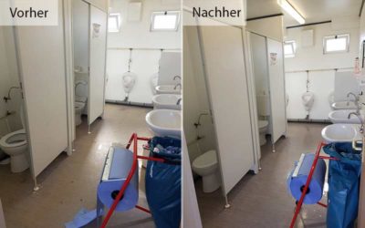 Unterhaltsreinigung Baucontainer Frankfurt